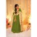 Picture of Alluring Silk Olive Drab Readymade Gown