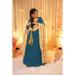 Picture of Gorgeous Silk Midnight Blue Readymade Gown