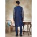 Picture of Ideal Silk Navy Blue Kurtas
