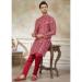 Picture of Ravishing Silk Indian Red Kurtas