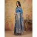 Picture of Delightful Silk Steel Blue Saree