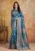 Picture of Magnificent Silk Steel Blue Saree