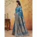 Picture of Magnificent Silk Steel Blue Saree