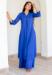 Picture of Beauteous Cotton Royal Blue Readymade Gown