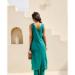 Picture of Elegant Cotton Teal Readymade Gown