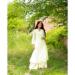 Picture of Elegant Cotton White Readymade Gown