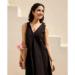 Picture of Shapely Cotton Black Readymade Gown