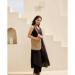 Picture of Shapely Cotton Black Readymade Gown
