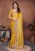 Picture of Graceful Chiffon Golden Rod Saree