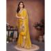 Picture of Graceful Chiffon Golden Rod Saree
