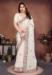 Picture of Excellent Chiffon Off White Saree