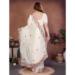 Picture of Excellent Chiffon Off White Saree