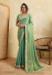 Picture of Exquisite Chiffon Dark Sea Green Saree