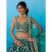 Picture of Resplendent Silk Dark Green Lehenga Choli