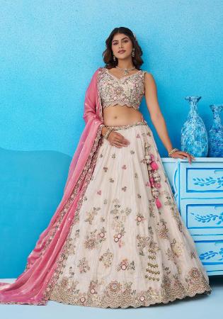 Picture of Graceful Silk Thistle Lehenga Choli