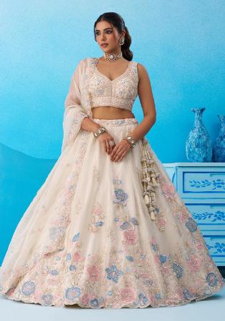 Picture of Magnificent Silk Silver Lehenga Choli
