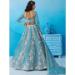 Picture of Beautiful Silk Dark Sea Green Lehenga Choli