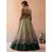 Picture of Comely Silk Dark Olive Green Lehenga Choli