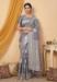 Picture of Exquisite Cotton & Linen Light Slate Grey Saree