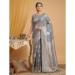 Picture of Exquisite Cotton & Linen Light Slate Grey Saree