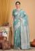 Picture of Comely Cotton & Linen Cadet Blue Saree